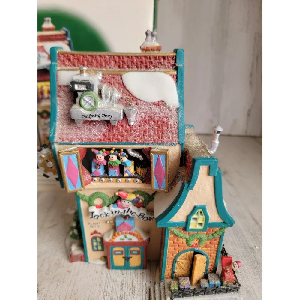 Dept 56 56705 Jack in the box plant No. 2 village accessory Xmas glitter home